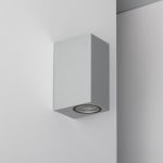 Wandleuchte Oberflächenhalterung Bulkhead LED Miseno Doppelseitige Beleuchtung Silber | Geeignet für  2x35W GU10 