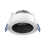 Noxion LED-Spot Ares Tief Weiß 6W 540lm 927-940 3CCT - mit Innenring Schwarz | Ausschnitt 68mm