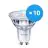 Mehrfachpackung 10x Philips CorePro LEDspot MV GU10 2.7W 840 36D | Kaltweiß - Ersatz für 25W

